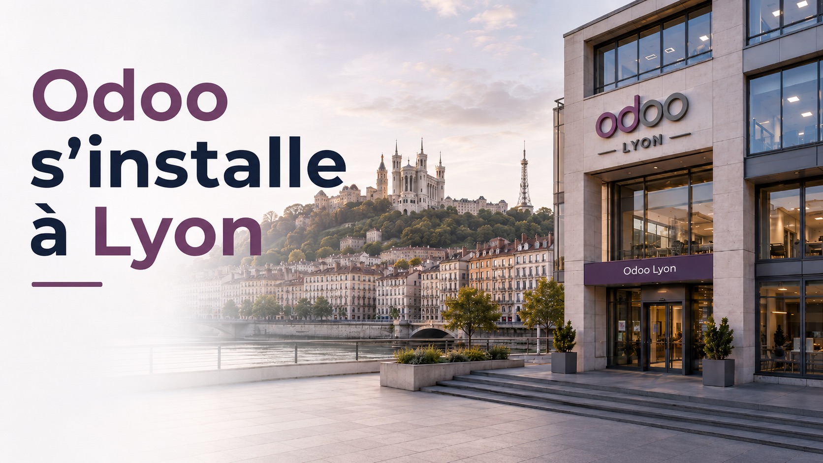 Bureaux modernes d'Odoo dans le quartier de la Part-Dieu à Lyon